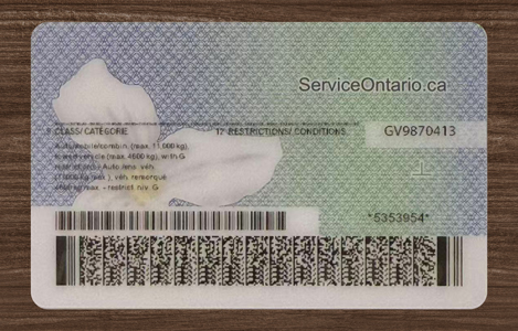 2025 Version Ontario Fake ID