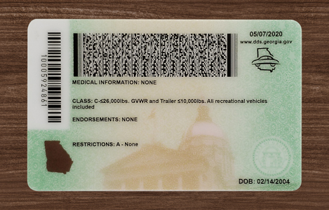 2025 Version Georgia Fake ID