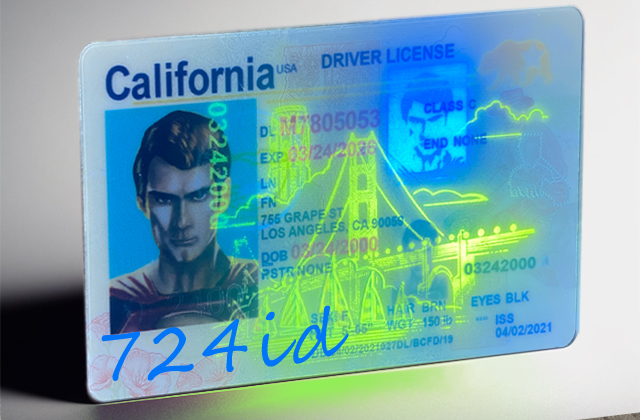 724id California fake id