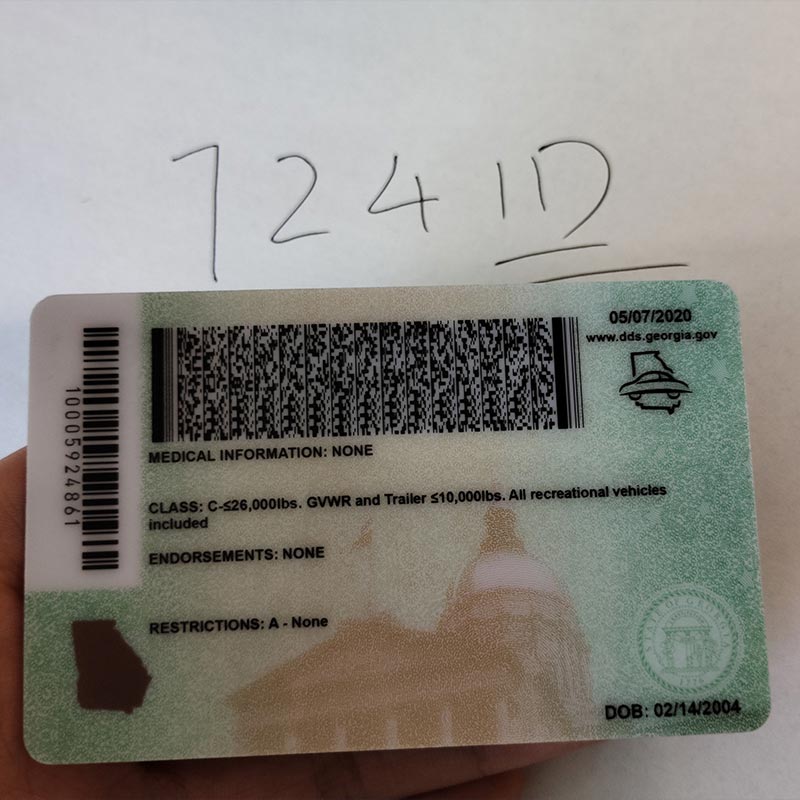 2025 Version Georgia Fake ID