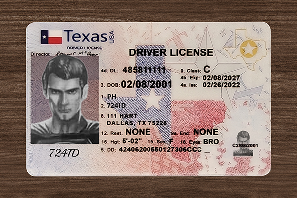 2025 Version Texas Fake ID