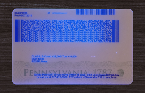 Fake Pennsylvania CDL