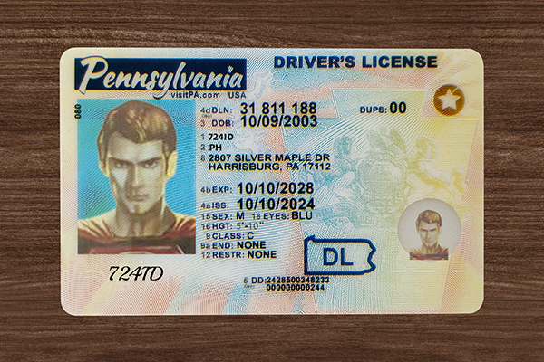 2025 Version Pennsylvania ID