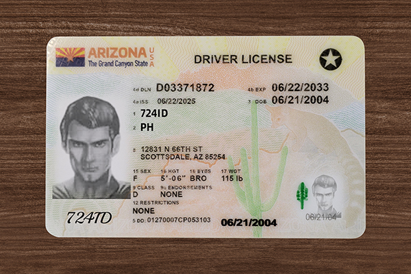 2025 Version Arizona ID
